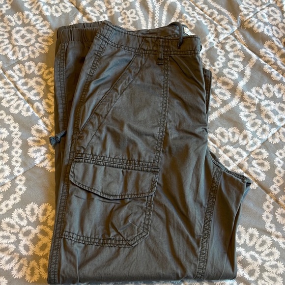 GREY HOLLISTER DRAWSTRING JOGGERS - Picture 3 of 5